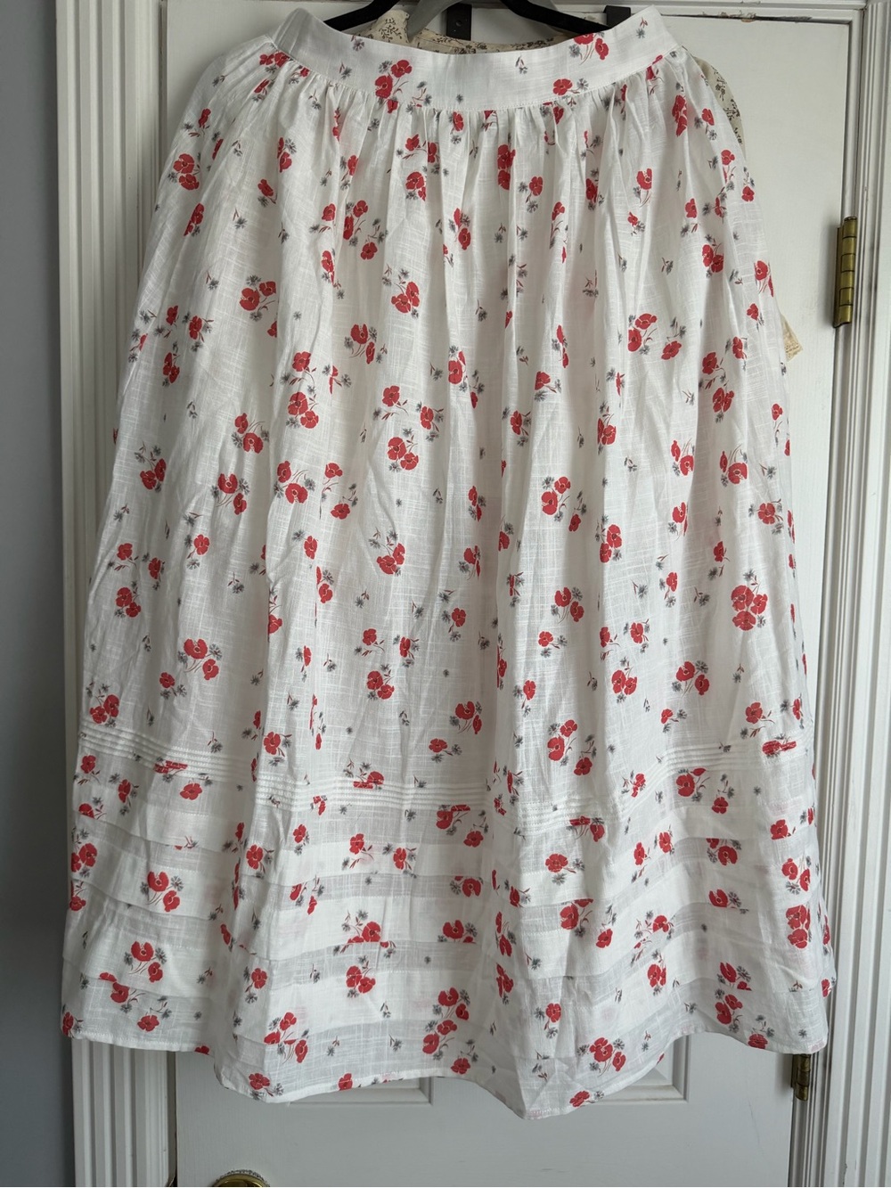 Poppy Flowers Cotton Skirt Doen inspired